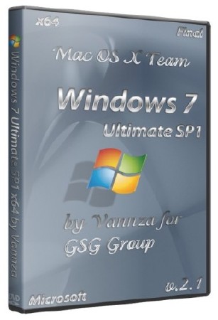 Windows 7 Ultimate Mac OS X Team x 64 Final by Vannza for GSG Group(2012/RUS)