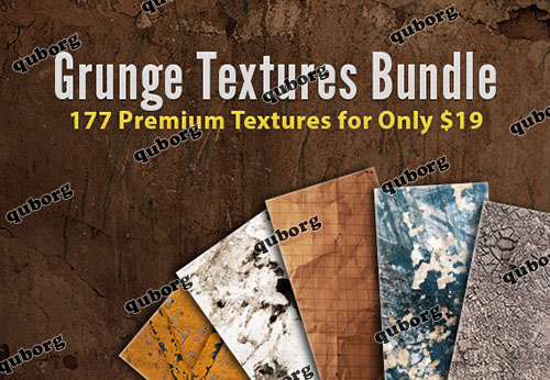 Stock Photos - Inkydeals - Grunge Textures Bundle 177 Premium Textures