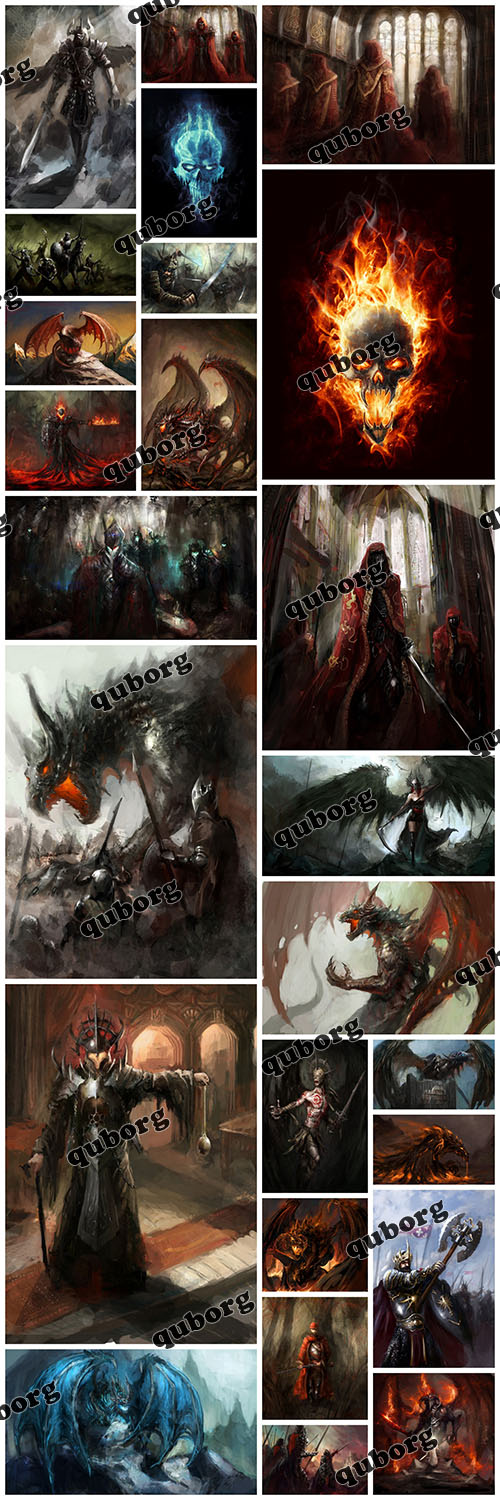 Stock Photos - Gothic Dragons and Demons