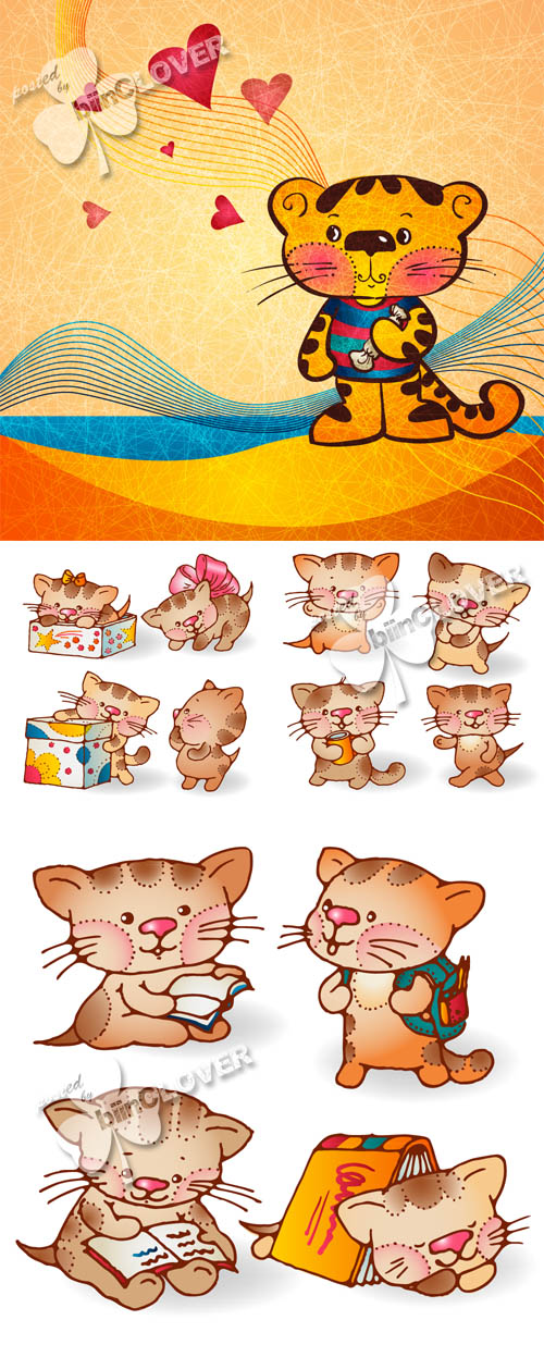 Funny cartoon kittens 0458