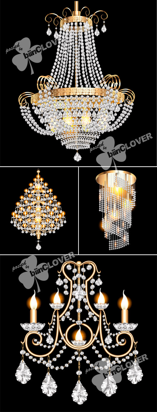 Chandelier with crystal pendant 0458