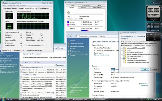Windows Vista Home Basic SP2 x86/x64 SM VIII-XIII By LBN (RUS/2013)