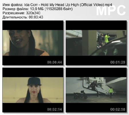 Ida Corr - Hold My Head Up High (Official Video) mp4